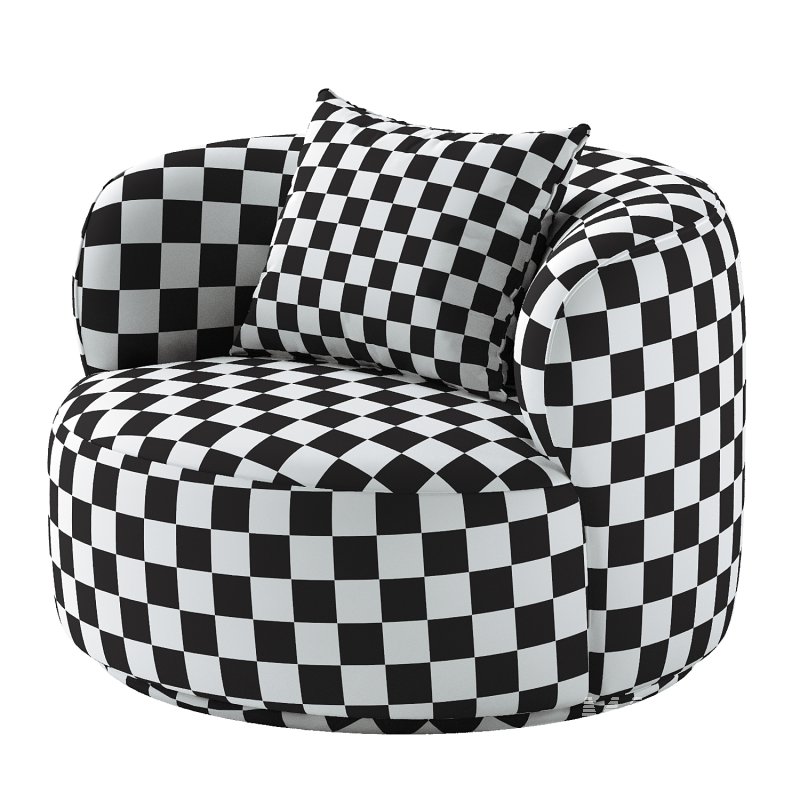 Kylan Boucle Swivel Chair - Image 7