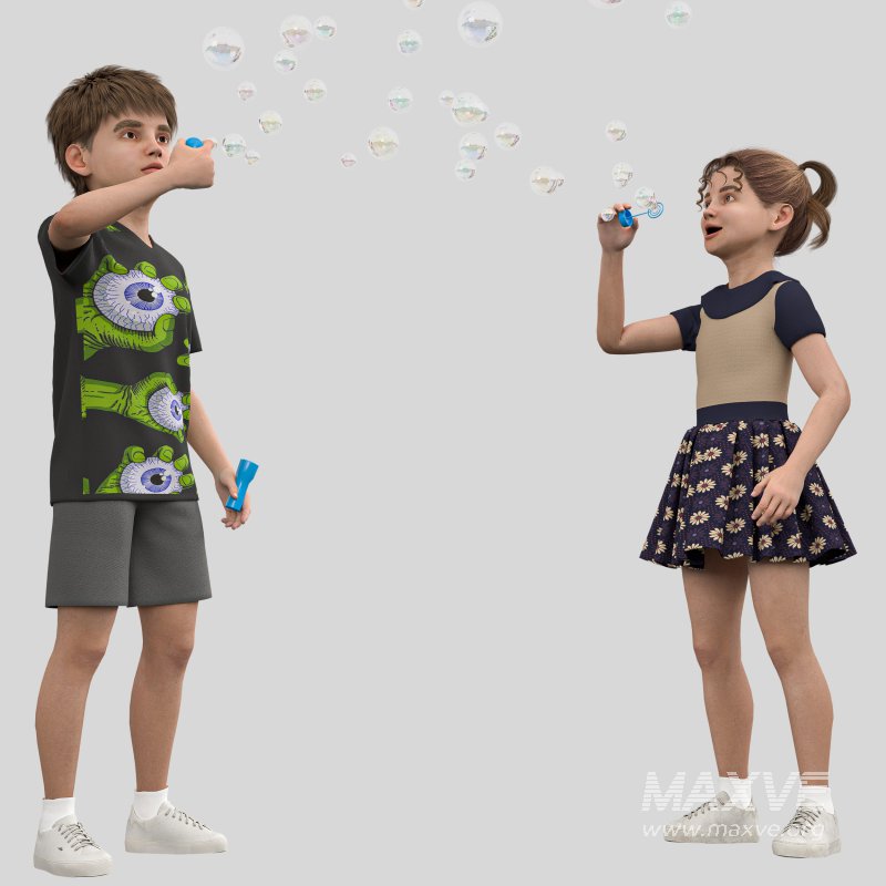 Children bubbel Playing - Image 5