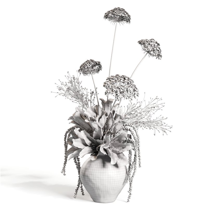 Crimson Whisper Floral Arrangement set50 - Image 4