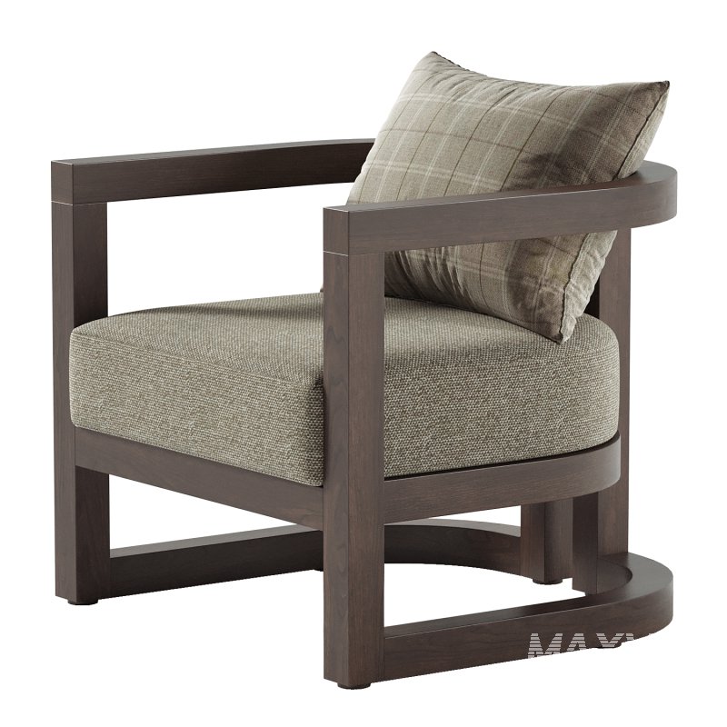 Emory Single Acacia Club Chair - Image 7