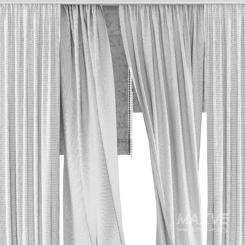 Silk and Cotton Curtain Set 84 - Image 4