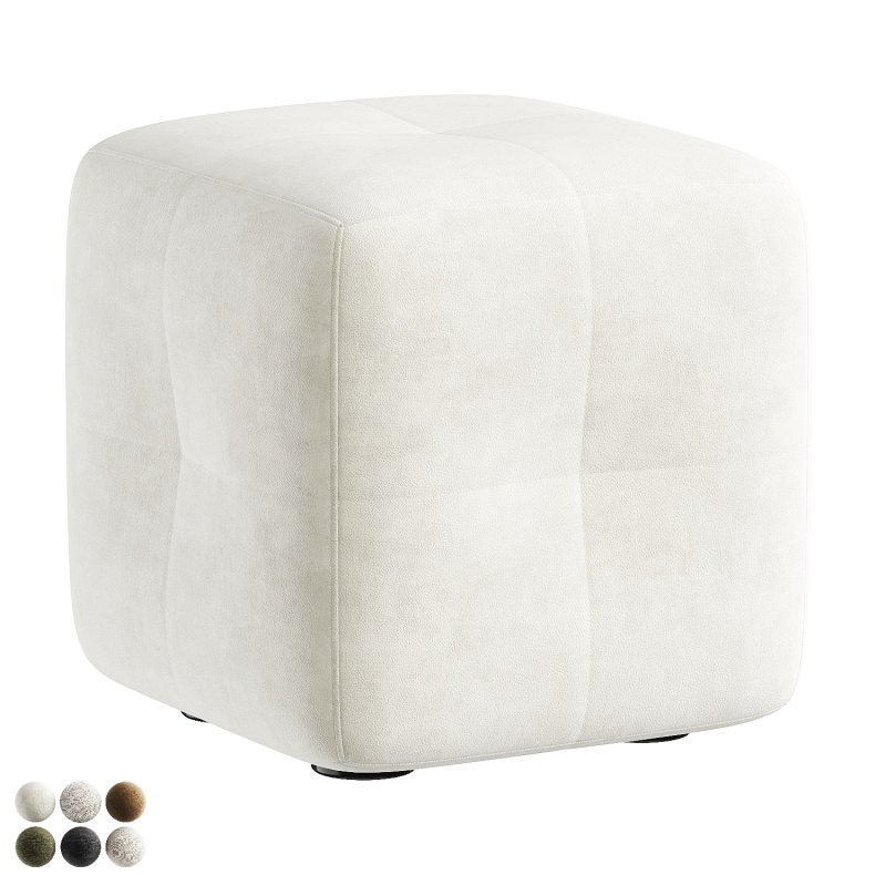 white pouf - Image 6