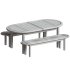 Corfu Outdoor Extendable Dining Set - Thumbnail 5