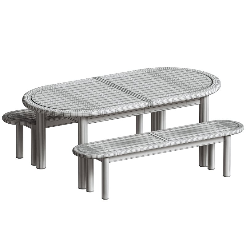 Corfu Outdoor Extendable Dining Set - Image 5