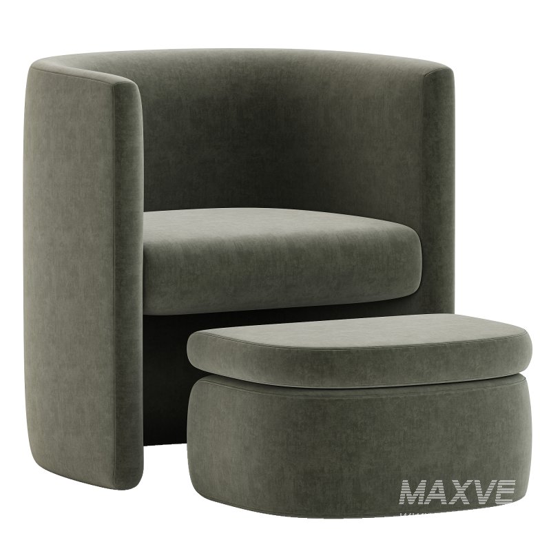 Braedin Upholstered Barrel Accent Chair - Image 3