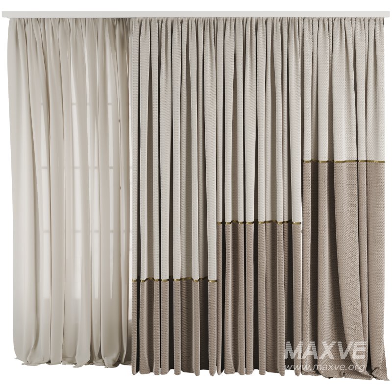 Silk and Cotton Curtain Set 85 - Image 2