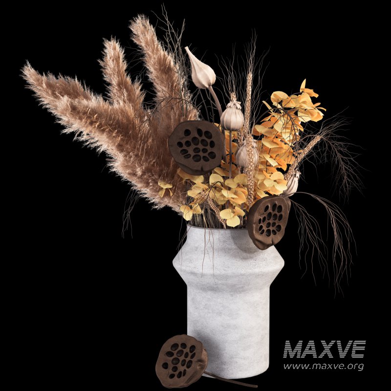 GD Minimal Dried Bouquet in Vase 45 - Image 5