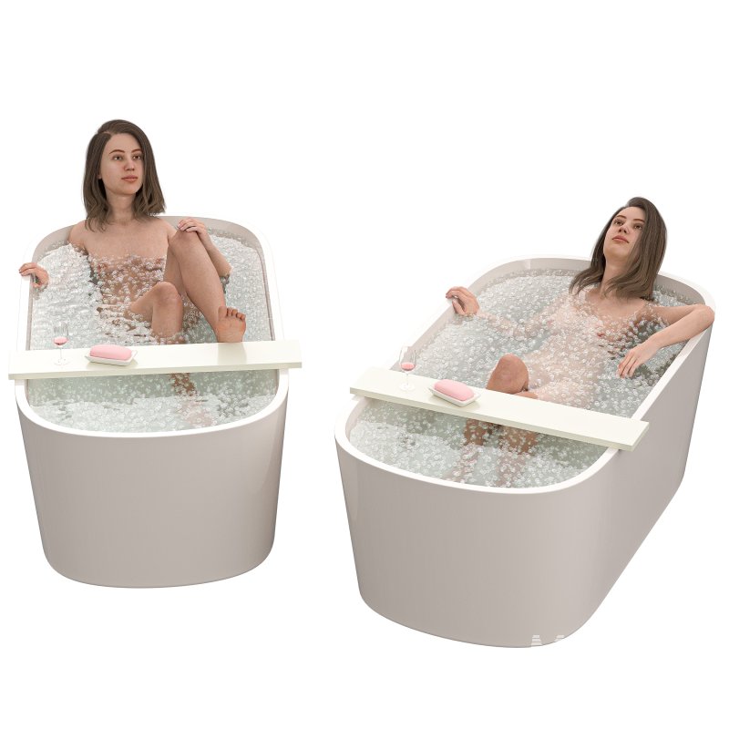 Woman in Bathtub for 3 poses - Image 5