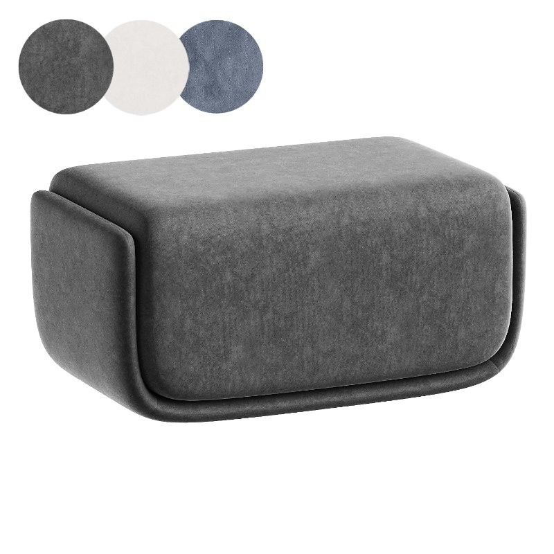 basket pouf black - Image 4