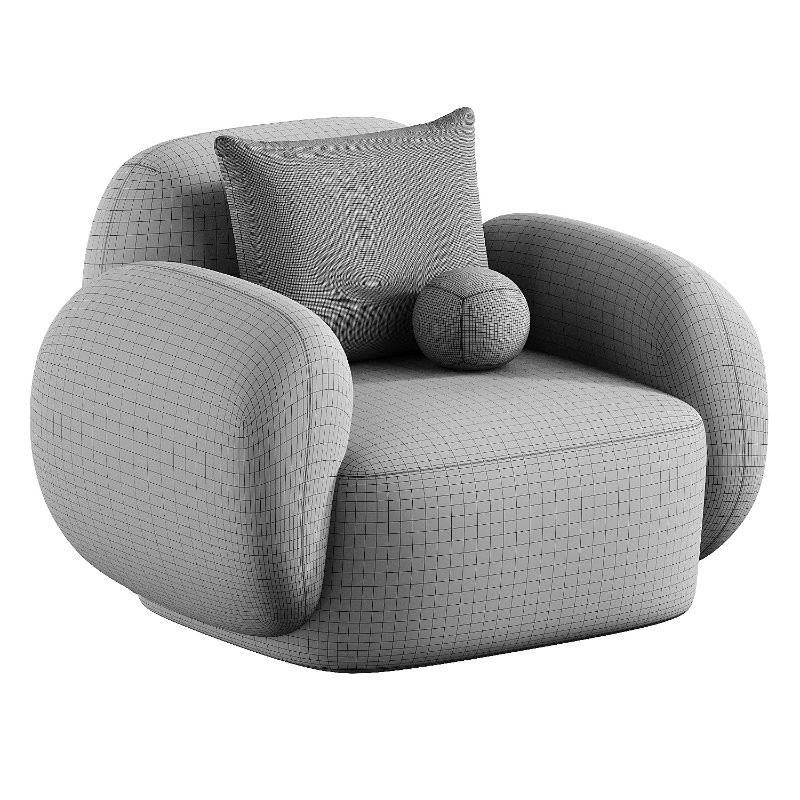 hazel beige lounge chair - Image 3