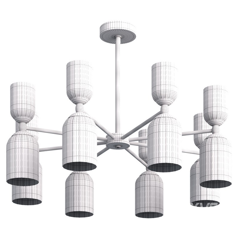 Ceiling chandelier on a rod Lumion KASSIA - Image 3