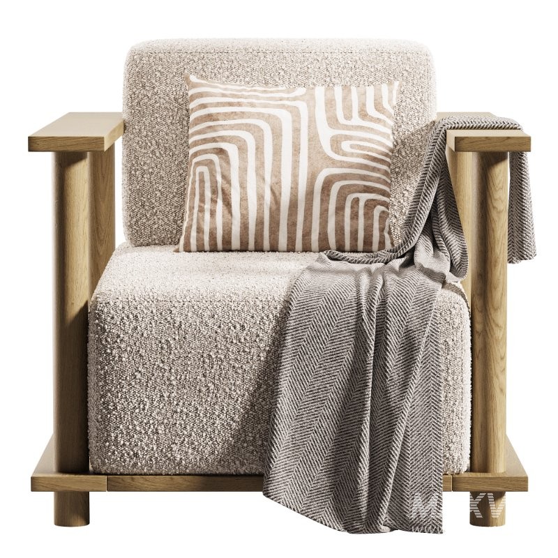 Pinet Teak Outdoor Lounge Chair - Image 5