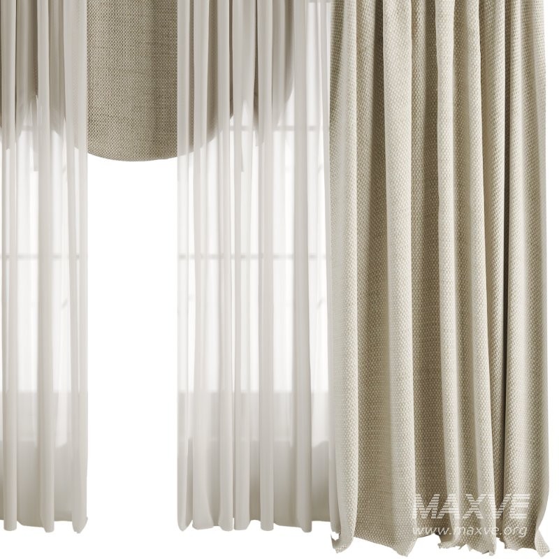 Silk and Cotton Curtain Set 91 - Image 3