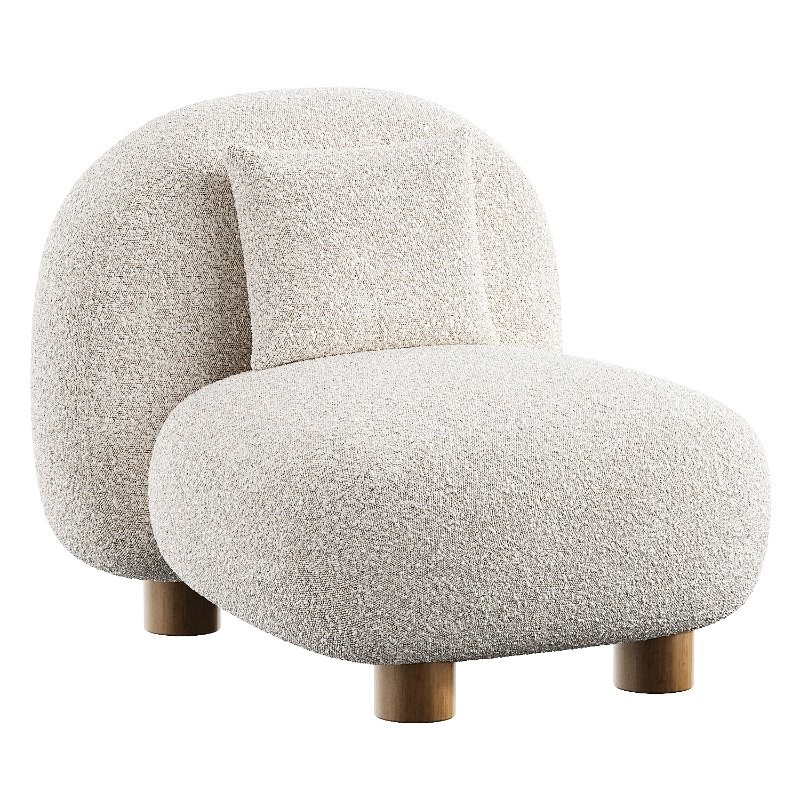 keny wine boucle armchair - Image 7