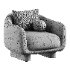 remus armchair black - Thumbnail 1