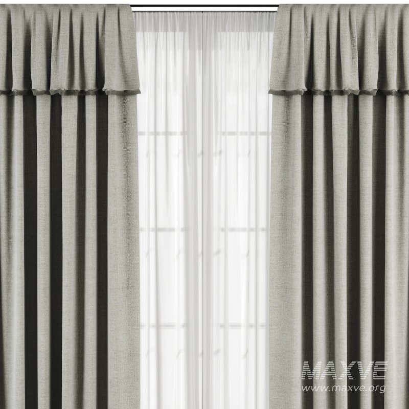 Silk and Cotton Curtain Set 93 - Image 3