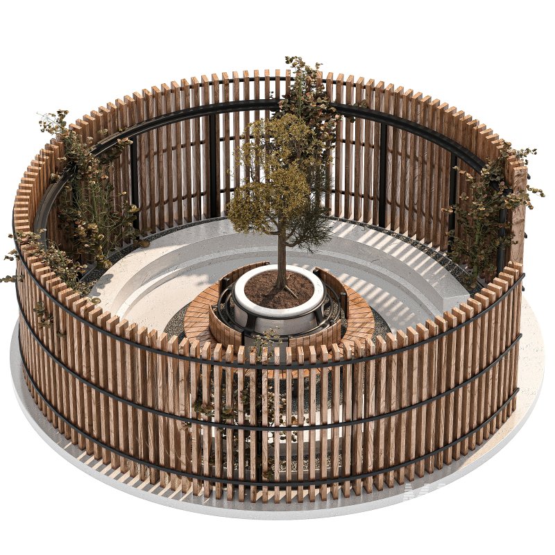 Wooden Garden Pod 02 - Image 4