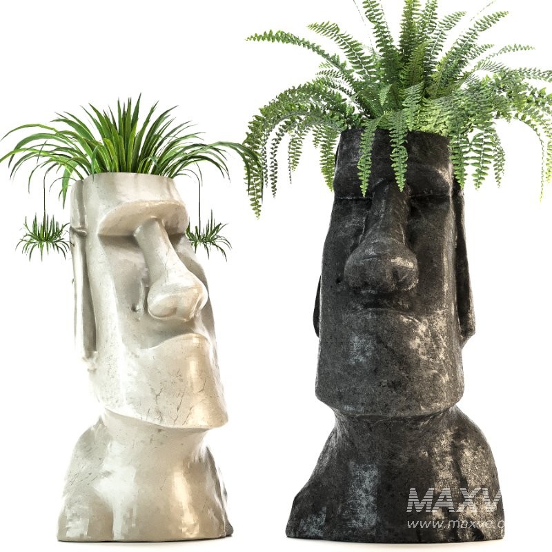 Easter Island Planter 03 - Image 1