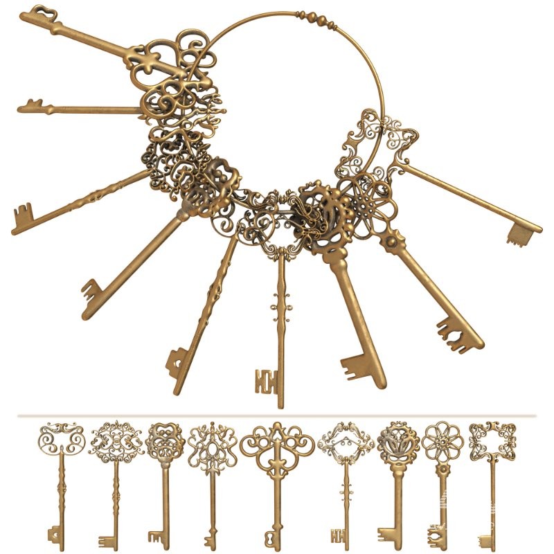 Vintage Keychain 05 - Image 1