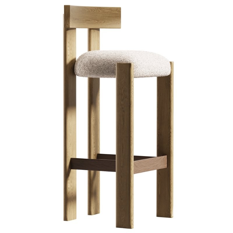 Bar stool Loc by Stahl and Band - Image 1