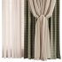 Curtains in Beige and Olive Set91 - Thumbnail 3