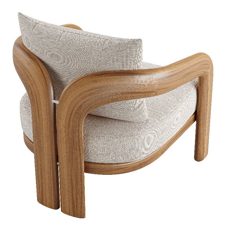 Chloe Teak Lounge Chair - Image 4