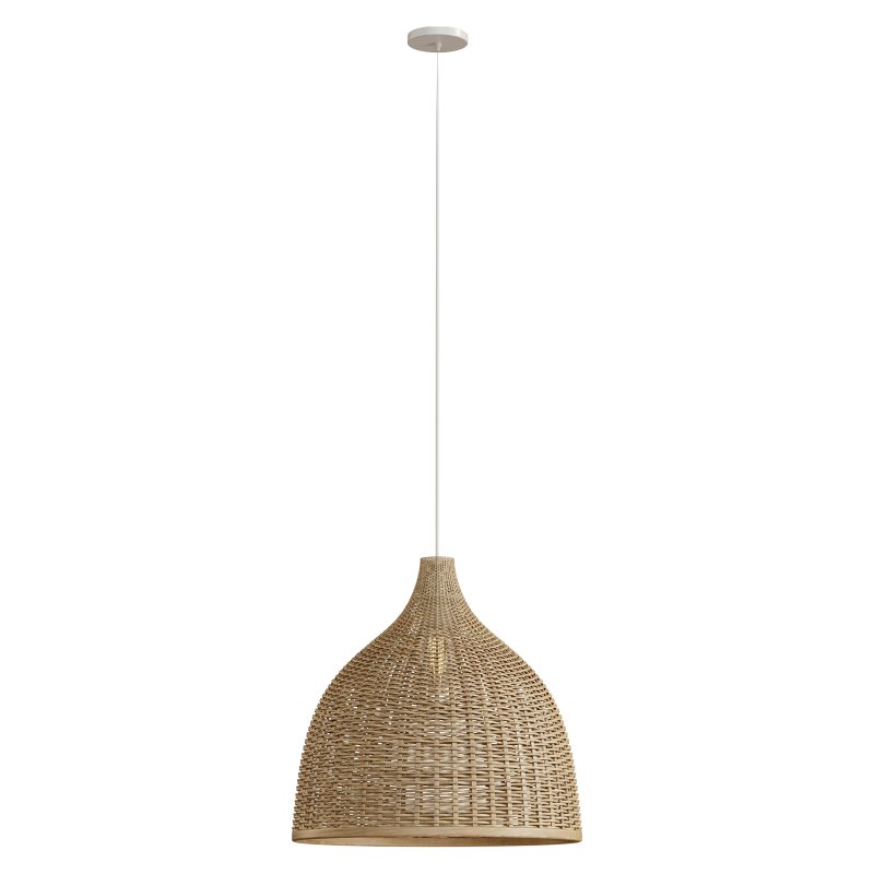 Rattan Pendant Light Handmade Basket Lamp - Image 3
