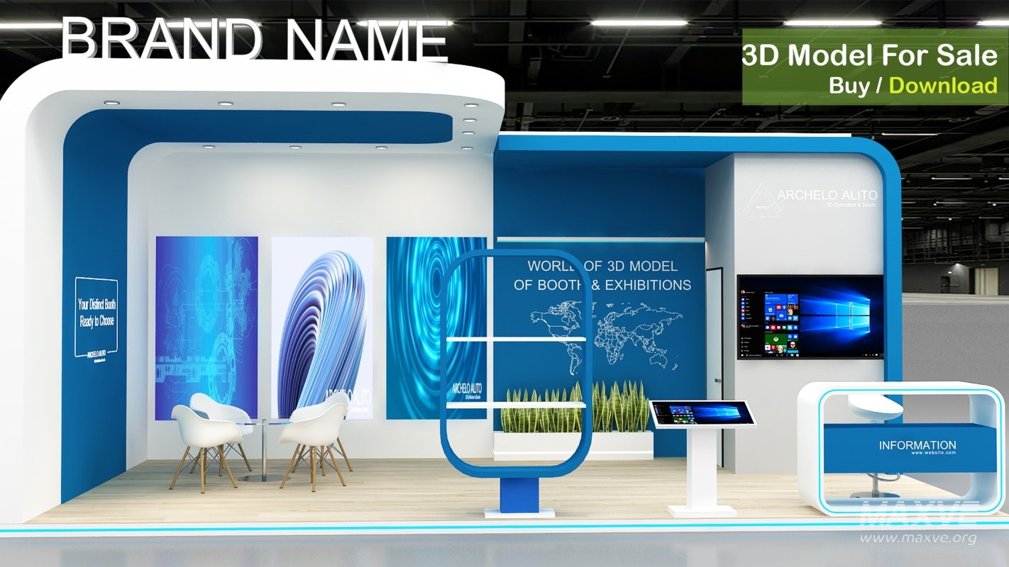 Exhibition Booth 3D Model - Image 5
