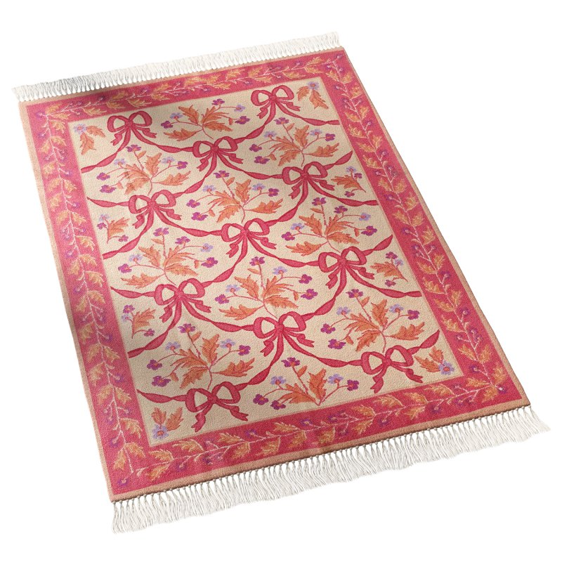 Bow Demask Screen Printed Rug - Image 4