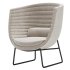 cleo metal soft armchair lounge high backrest - Thumbnail 2
