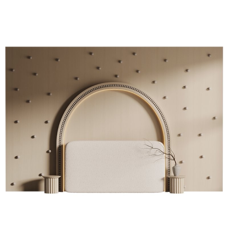 Headboard wood 3d wall panel - Image 1