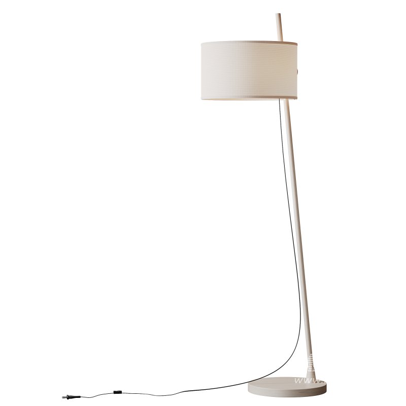 MILAN Linood E27 Wood Floor Lamp - Image 6