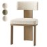 Isadora Isabelline White Fabric Dining Chair - Thumbnail 3