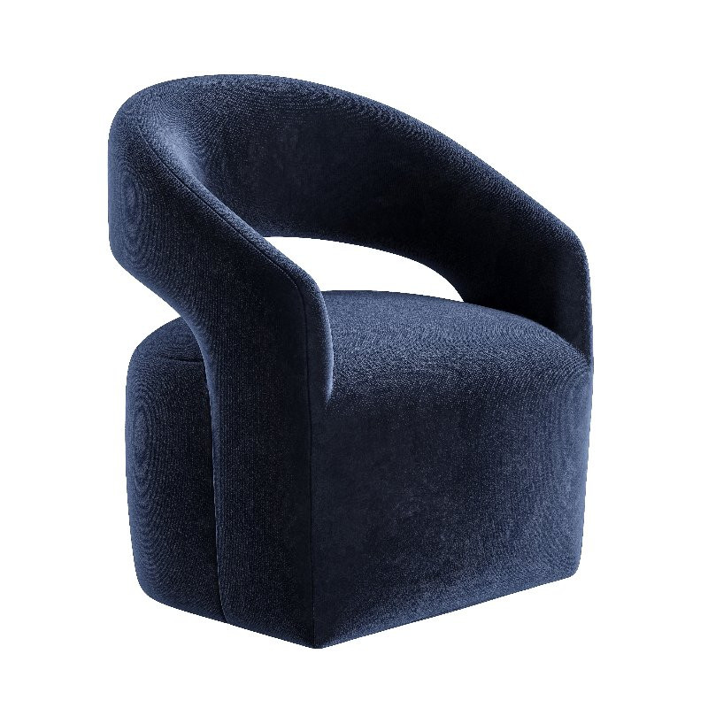 Barrow Rolling Dining Chair White Mist - Image 3