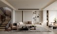 Modern living room and dining room interior scene - Thumbnail 1