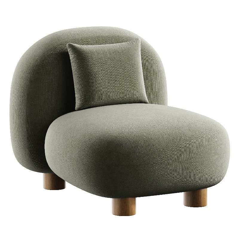 keny wine boucle armchair - Image 1