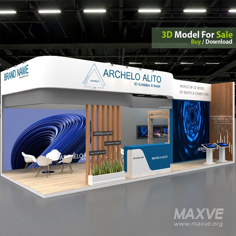 exhibition 3d model - Image 1