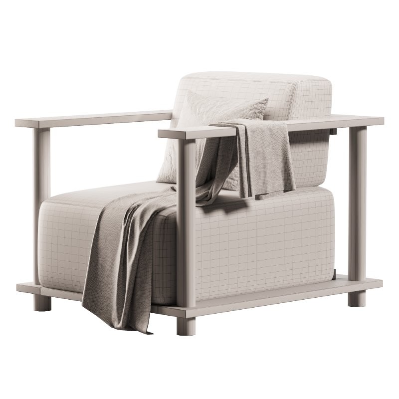 Pinet Teak Outdoor Lounge Chair - Image 2