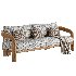 Chloe Teak 3 Seat Sofa - Thumbnail 1