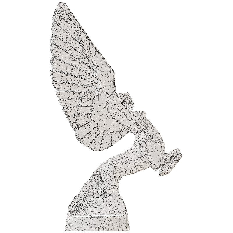 Winged Ascending Figure Sculpture Mythological - Image 3