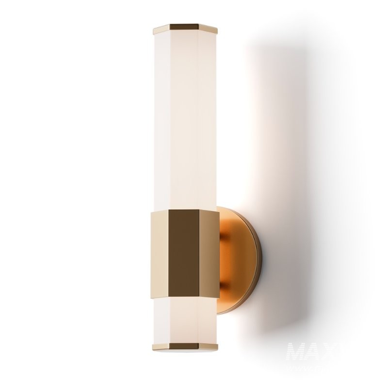 Contemporary Hexagon LED Bath Sconce - Image 3