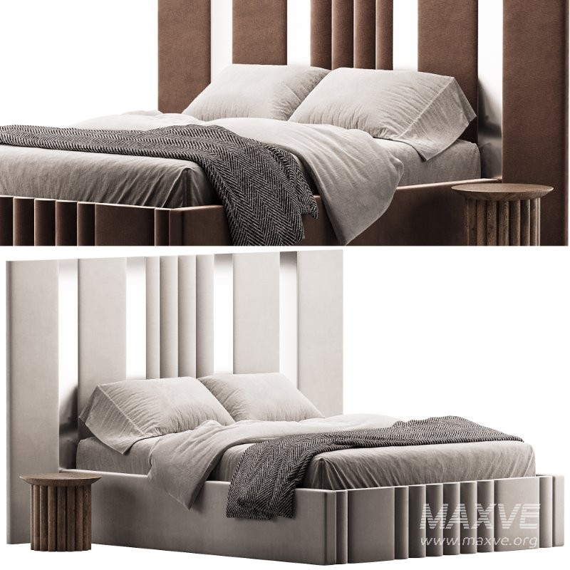 Mary Hybrid Mirror Wide Extended Headboard Bed - Image 1