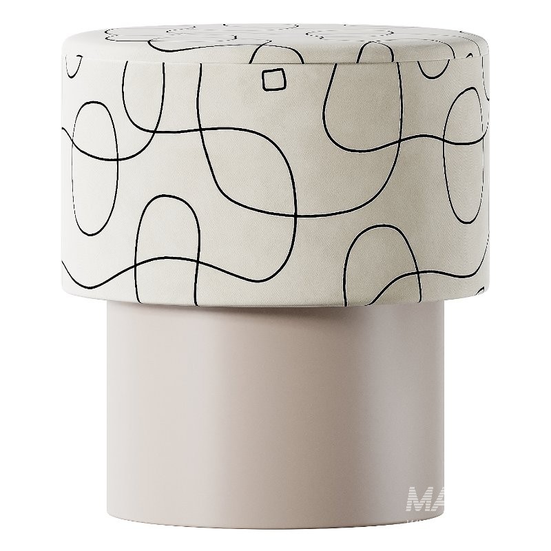 Ana Roque Interiors Linz pouf - Image 2