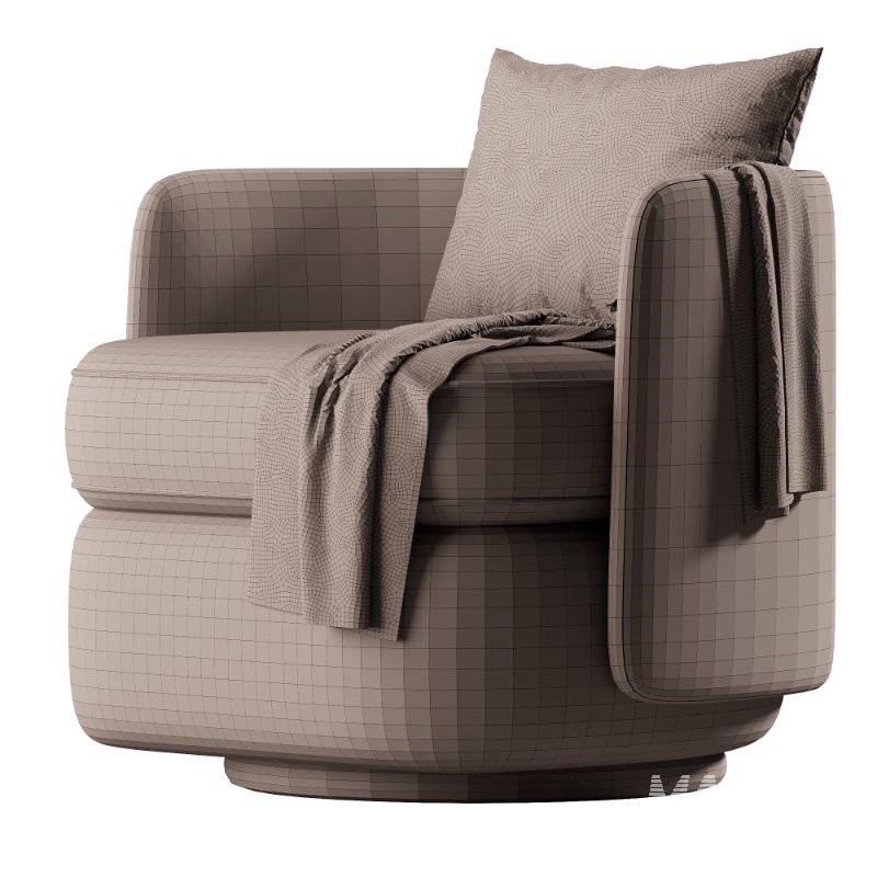 Swivel chair Dandy beige - Image 3