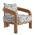 Chloe Teak Lounge Chair - Thumbnail 1