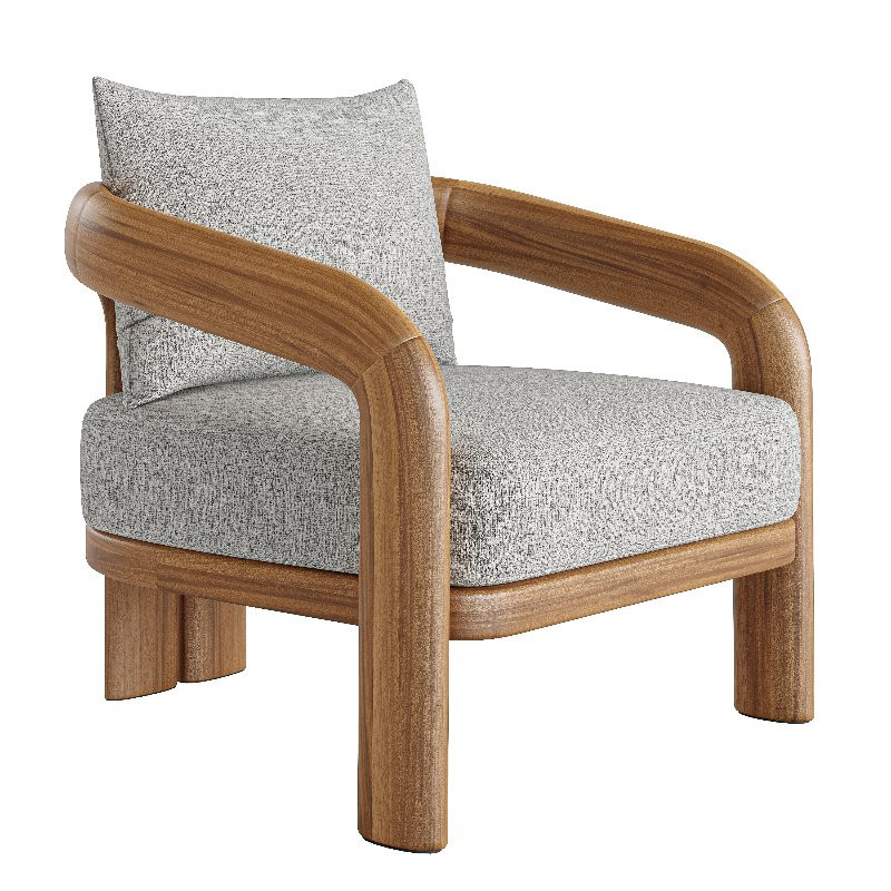 Chloe Teak Lounge Chair - Image 1