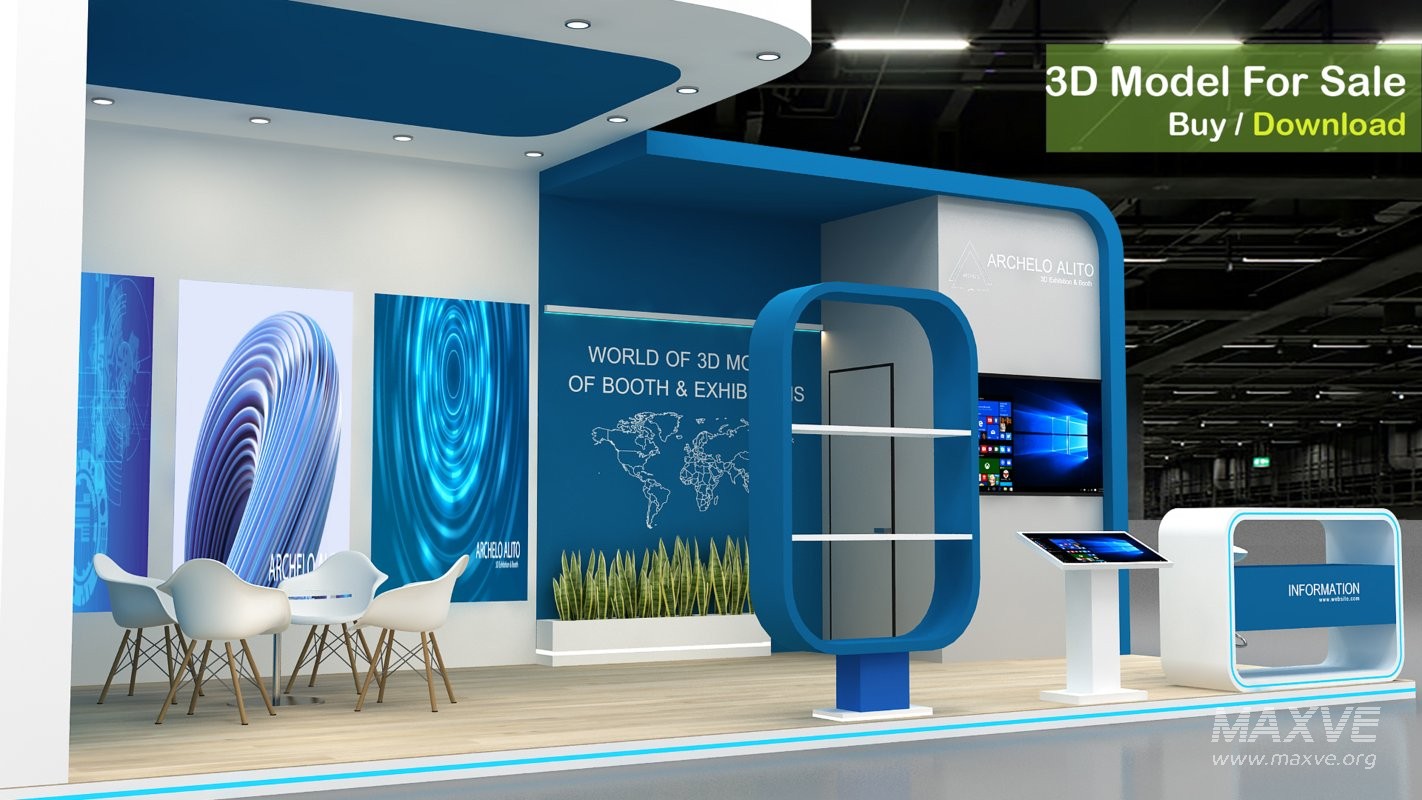 Exhibition Booth 3D Model - Image 2