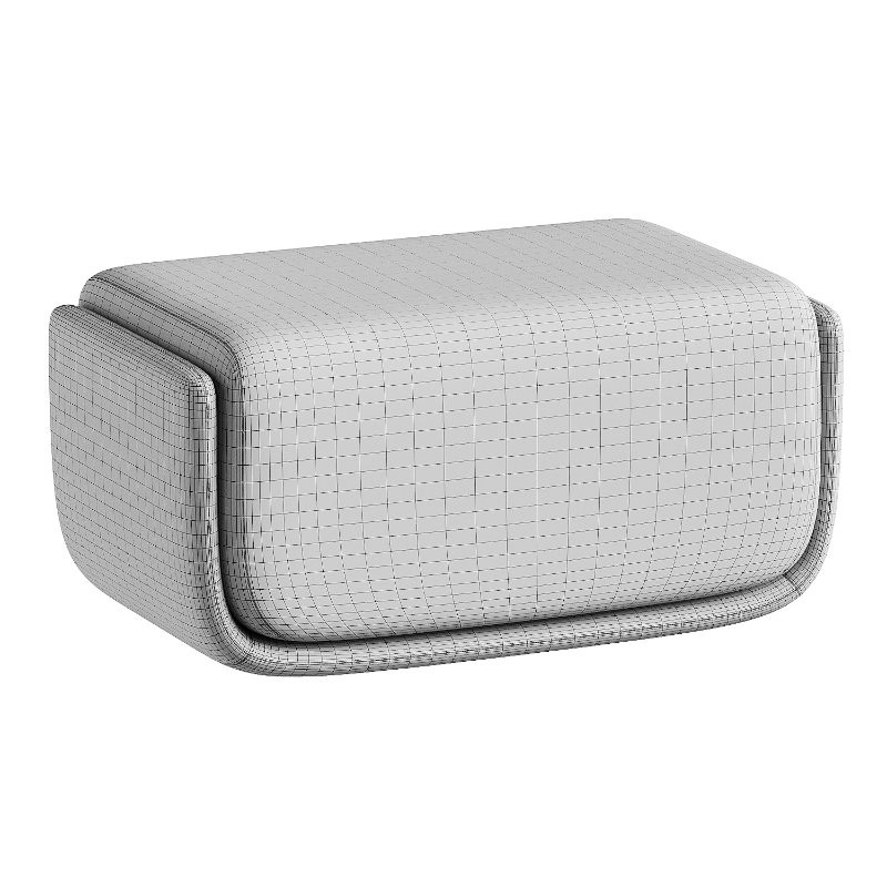 basket pouf black - Image 3