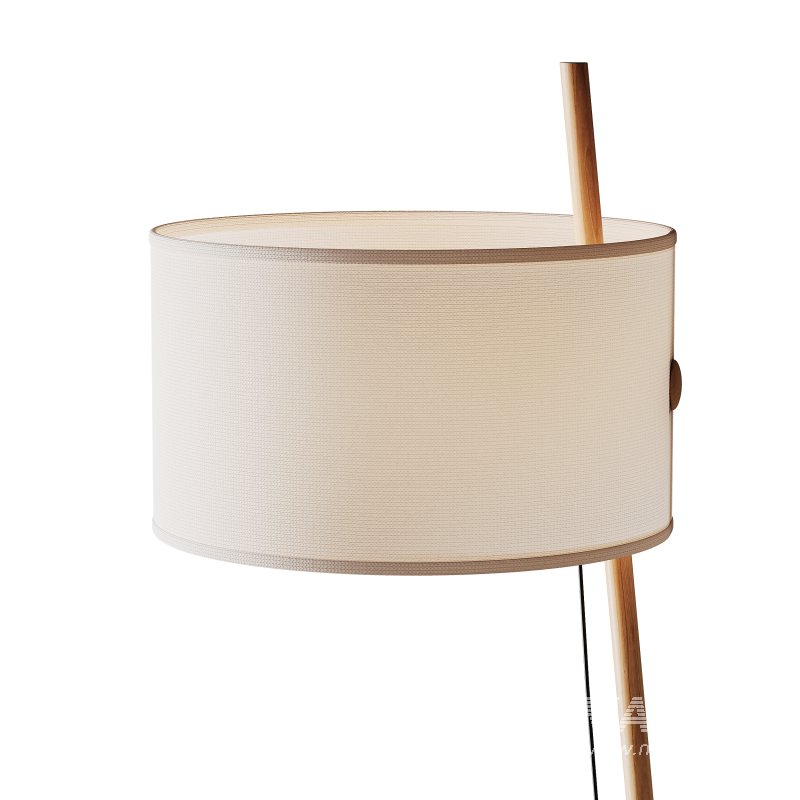 MILAN Linood E27 Wood Floor Lamp - Image 5