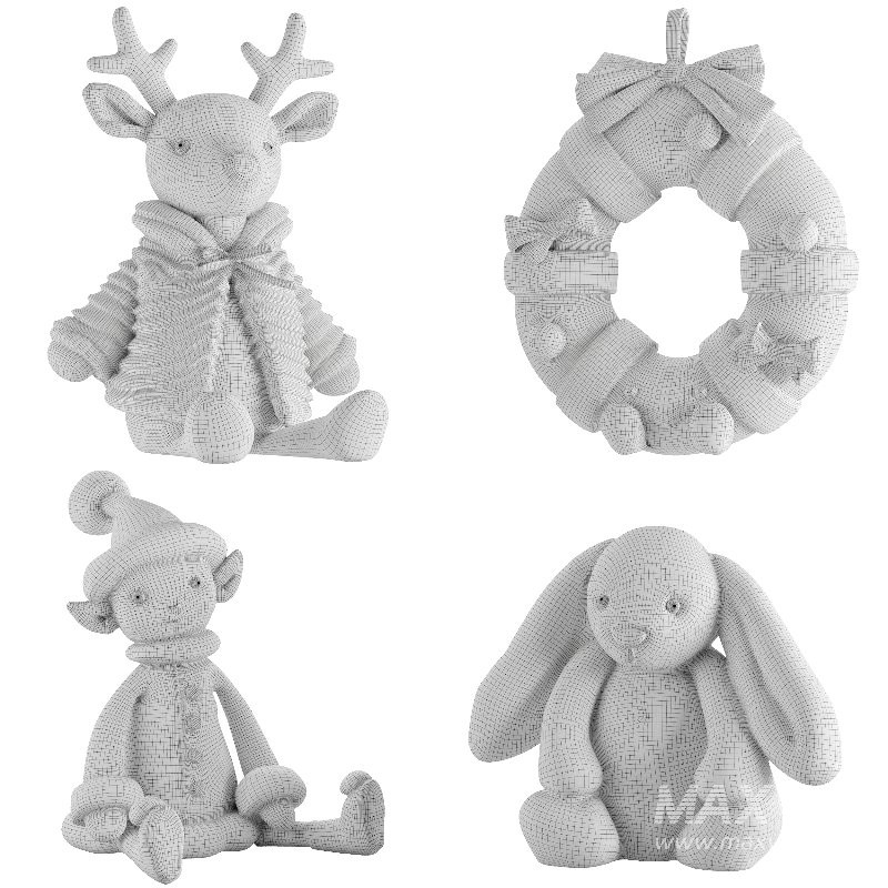 Plush Toys Set 15-Christmas - Image 4